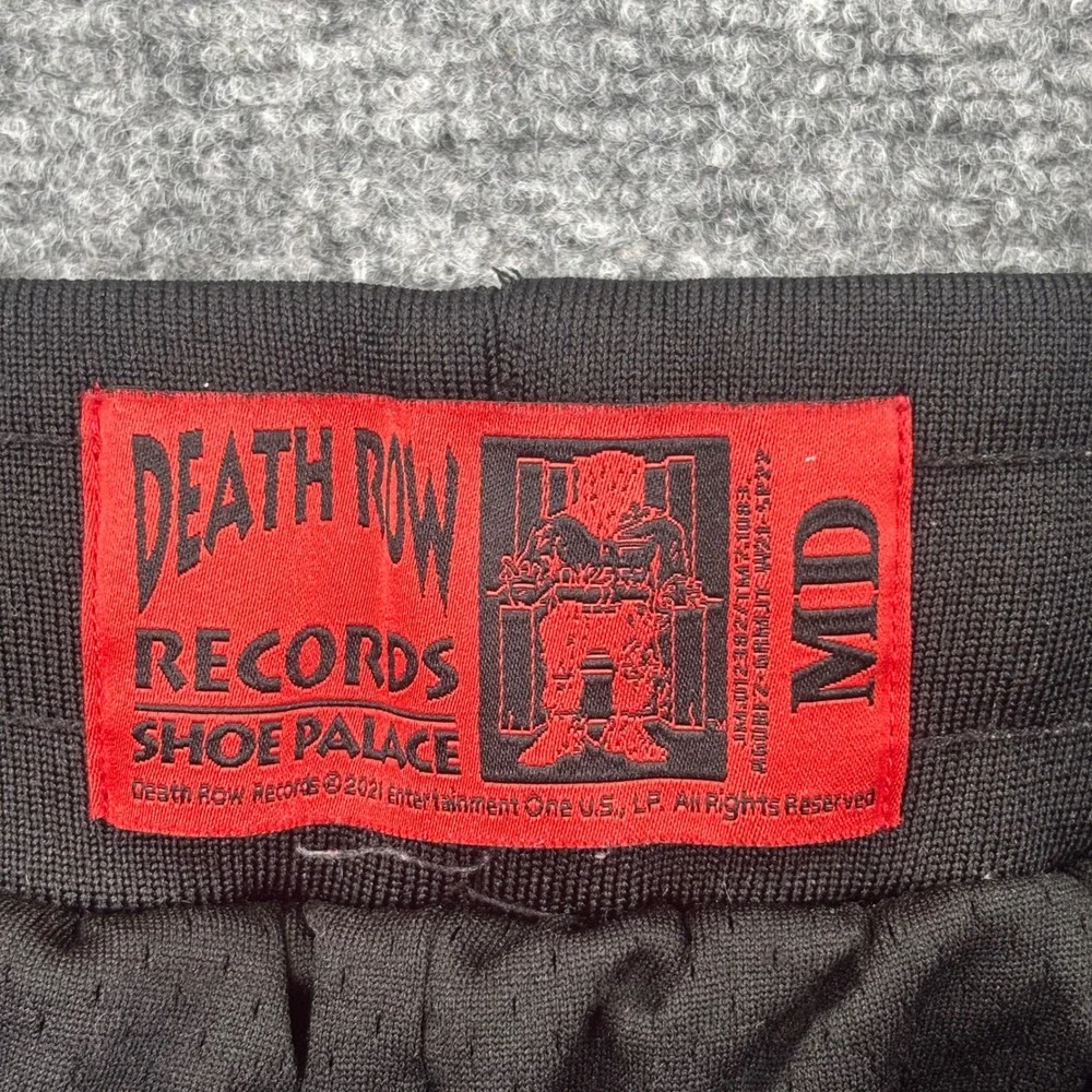 Shoe Palace Death Row Records Shorts Medium‎ Black Mesh Graphic Mens